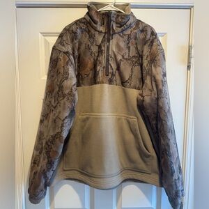 Men’s Camouflage Natural Gear 1/4 Zip Fleece Heavy Pullover